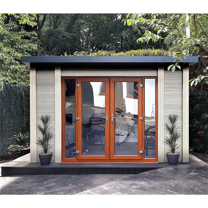 4m x 2.6m Fully Insulated Garden Room (Double Glazed) - 10 Years Warranty - Green4Life