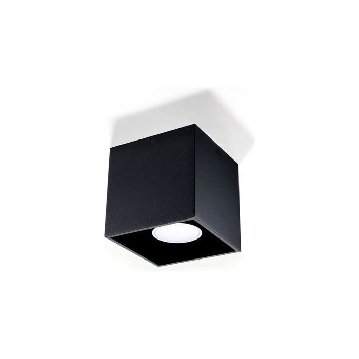 Ceiling lamp QUAD 1 black - Green4Life