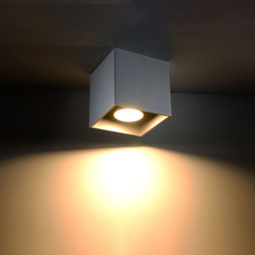 Ceiling lamp QUAD 1 grey - Green4Life
