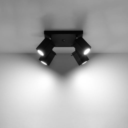 Ceiling lamp MERIDA 4 black - Green4Life