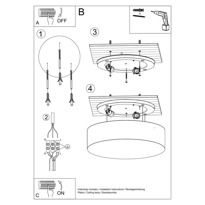 Ceiling lamp ARENA 35 white - Green4Life