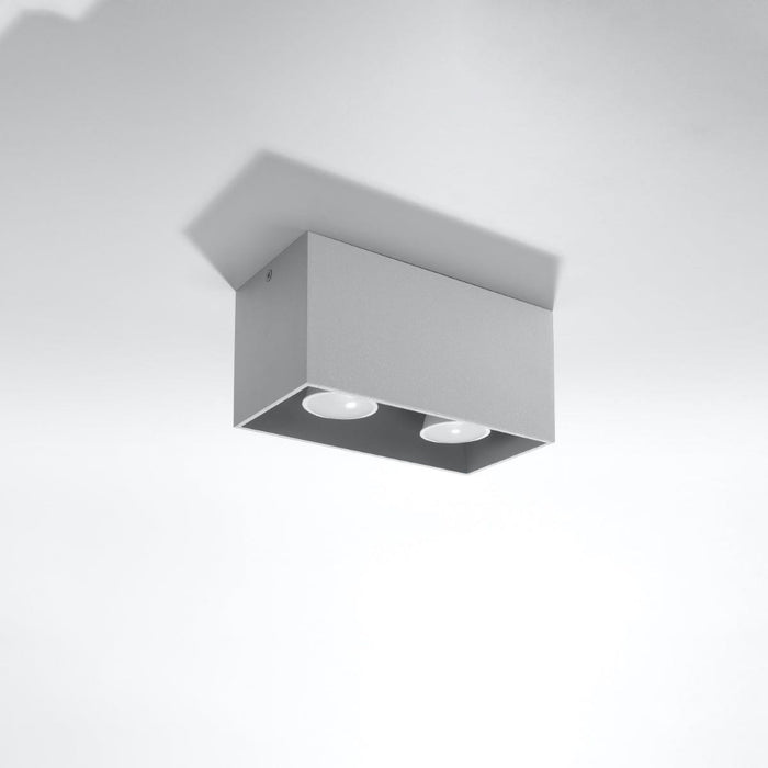 Ceiling lamp QUAD grey - Green4Life