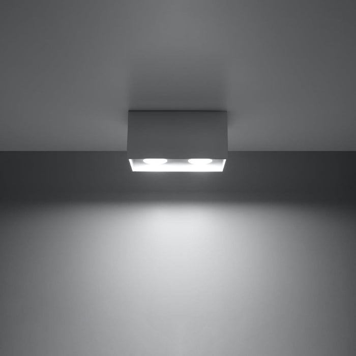Ceiling lamp QUAD grey - Green4Life