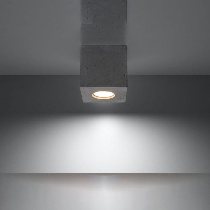 Ceiling lamp QUAD concrete - Green4Life