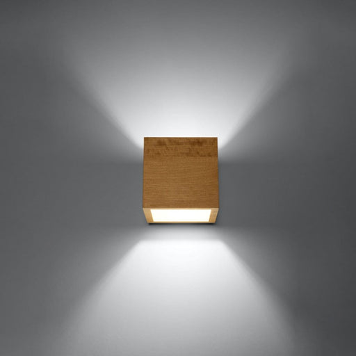 Wall lamp QUAD natural wood - Green4Life