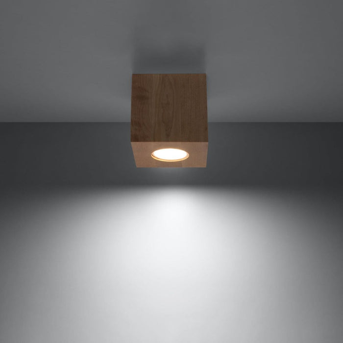 Ceiling lamp QUAD natural wood - Green4Life