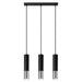 Pendant lamp LOOPEZ 3L black/chrome - Green4Life