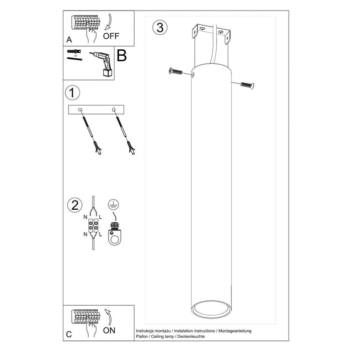 Ceiling lamp LAGOS 40 white - Green4Life