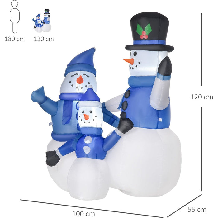 4ft Christmas Inflatable Snowman with LED Lights - Green4Life