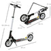 Foldable Scooter with Rear Brake for Ages 14+ years - White - Green4Life