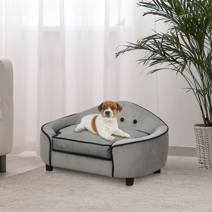 Slate Grey Petite Pet Sofa Bed – Modern Comfort - Green4Life