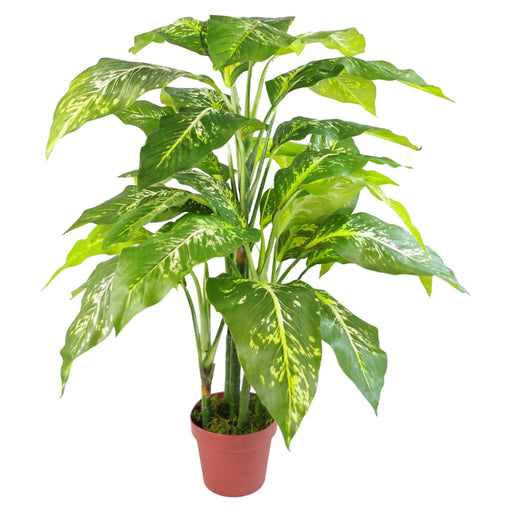 100cm Large Fox's Aglaonema (Spotted Evergreen) Tree Artificial Plant - Green4Life
