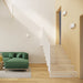 Varnished wall lamp PONTIUS white gloss - Green4Life