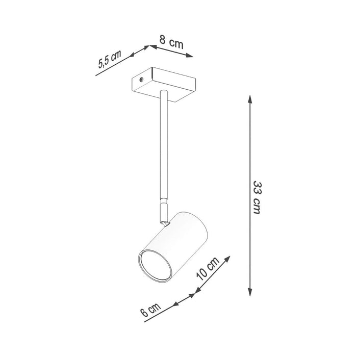 Ceiling lamp NORANO black - Green4Life