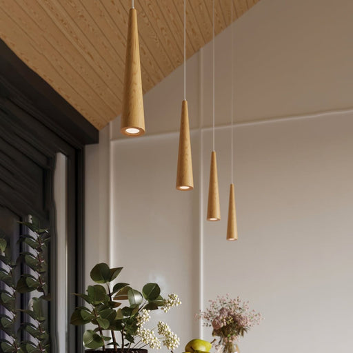 Pendant lamp SULA 1 natural wood - Green4Life