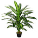 110cm Artificial Dracaena Tree Decorative Plant 40 Leaves with Pot - Outsunny - Green4Life