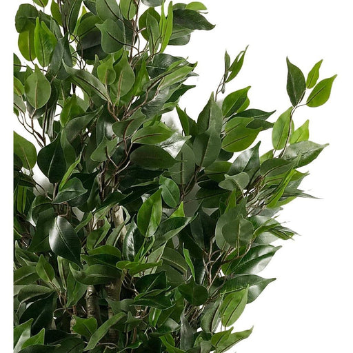 110cm Artificial Evergreen Ficus Tree Copper Planter - Green4Life