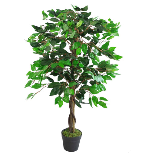 110cm Large Artificial Bushy Ficus Tree - Green4Life