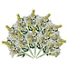 12 x 60cm Artificial Lily Stem White (144 Flowers) - Green4Life