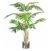 120cm (4ft) Premium Artificial Areca Palm with pot with Silver Metal Planter - Green4Life