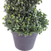 120cm Boxwood Tower Artificial Topiary Tree Spiral with Metal Top - Green4Life