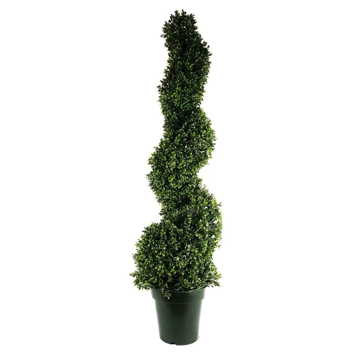 125cm UV Resistant Plastic Boxwood Spiral Tree - Green4Life