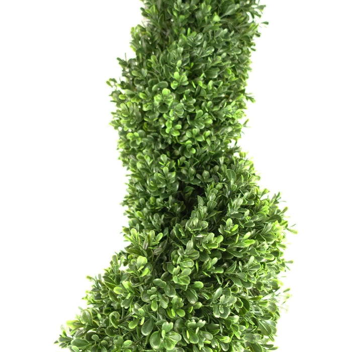 125cm UV Resistant Plastic Boxwood Spiral Tree - Green4Life