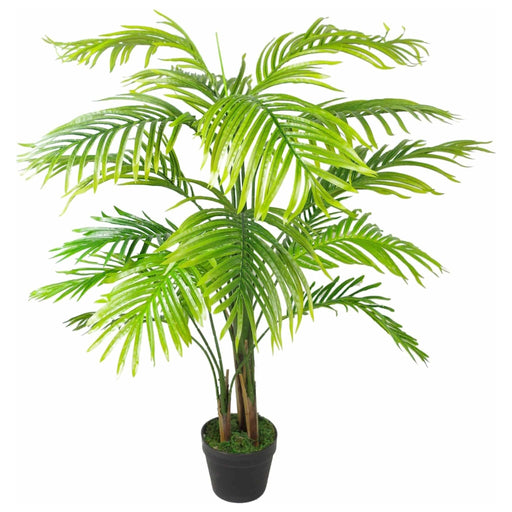 130cm Artificial Areca Palm Tree - Extra Large with Copper Metal Planter - Green4Life