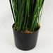 130cm Artificial Onion Grass Plant with Gold Metal Planter - Green4Life