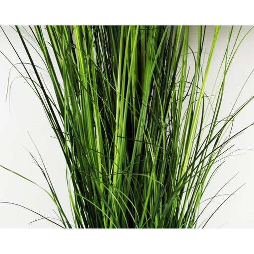 130cm Artificial Onion Grass Plant with Silver Metal Plater - Green4Life