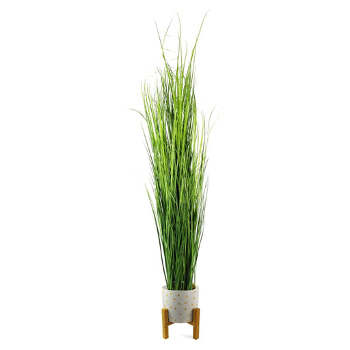 130cm Large Artificial Grass Plant With Planter And Stand - Green4Life