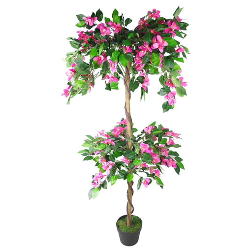 140cm Artificial Flowering Rhododendron Bush Tree - Green4Life