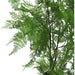 150cm Artificial Natural Moss Base Fern Foliage Plant with Silver Metal Plater - Green4Life