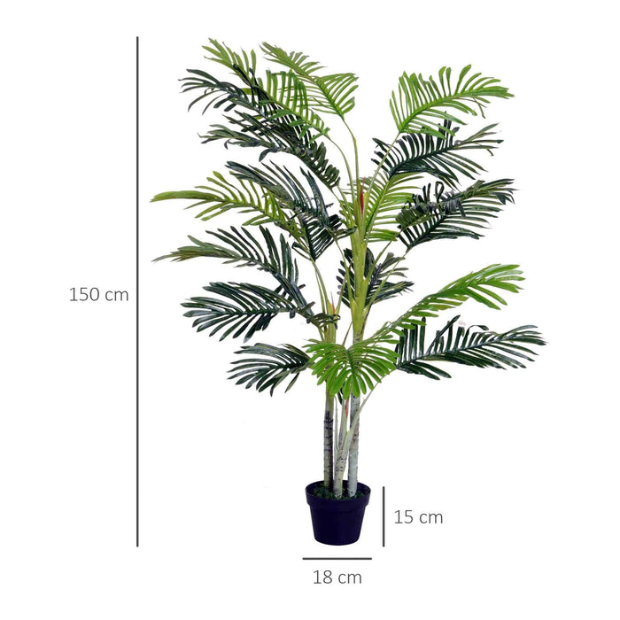 150cm Artificial Palm Tree - Outsunny - Green4Life