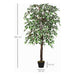 160cm Artificial Potted Ficus Silk Tree - Outsunny - Green4Life