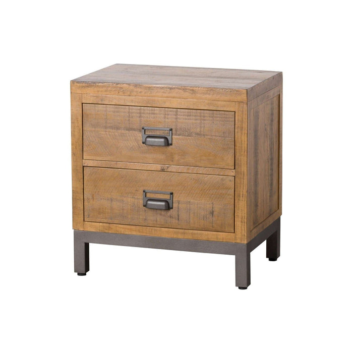 Dalton Two Drawer Bedside Table - Green4Life