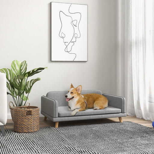 Slate Grey Medium Pet Sofa – Water-Resistant Elegance - Green4Life