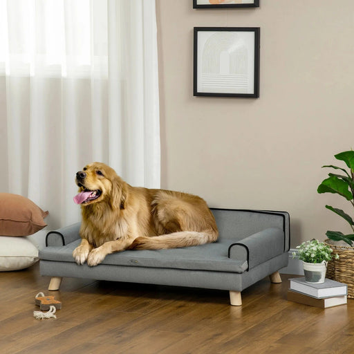 Majestic Grey Pet Sofa – Elevated Comfort for Large Dogs - Green4Life