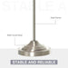 Silver Sheen Pleated Table Lamp - Green4Life