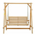 2 Seater Larch Wooden Swing - Outsunny - Green4Life