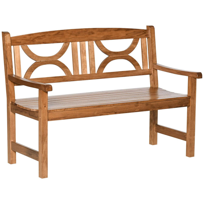 2-Seater Wooden Garden Bench - Outsunny - Green4Life