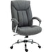 Vinsetto Office Ergonomic Chair with Linen Fabric & Adjustable Height - Grey - Green4Life