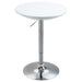 Modern Round Bar Table with Adjustable Height - White - Green4Life