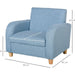 Little Dreamer Blue Kids Sofa with High Back and Anti-Slip Legs - Green4Life