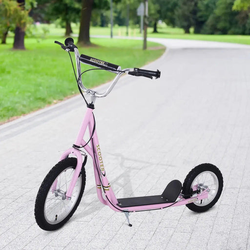 Push Scooter with Pneumatic Tyres - Pink - Green4Life