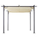 3 X 3(m) Pergola with Retractable Canopy - Beige - Outsunny - Green4Life