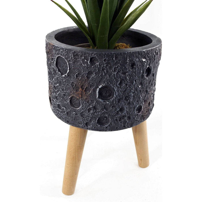 35cm x 24cm Large Lunar Black Planter - Green4Life