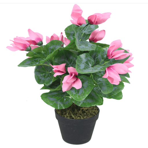 38cm Pink Cylamen Artificial Plant - Green4Life