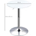 Round Bar Table with Swivel Top & Adjustable Height - White (Chairs not included) - Green4Life