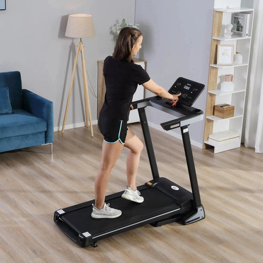 Folding Treadmill for Home with LCD Display - Black - Green4Life